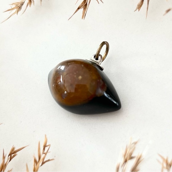 Vintage Mystery Gemstone Eye Pendant - Picture 2 of 7